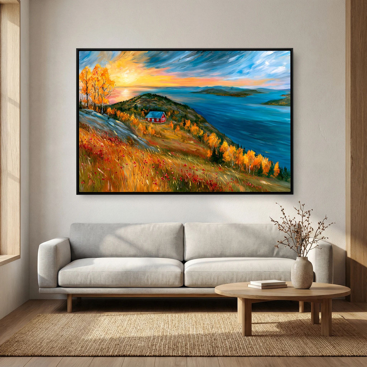 Autumn Serenity Over the Fjord