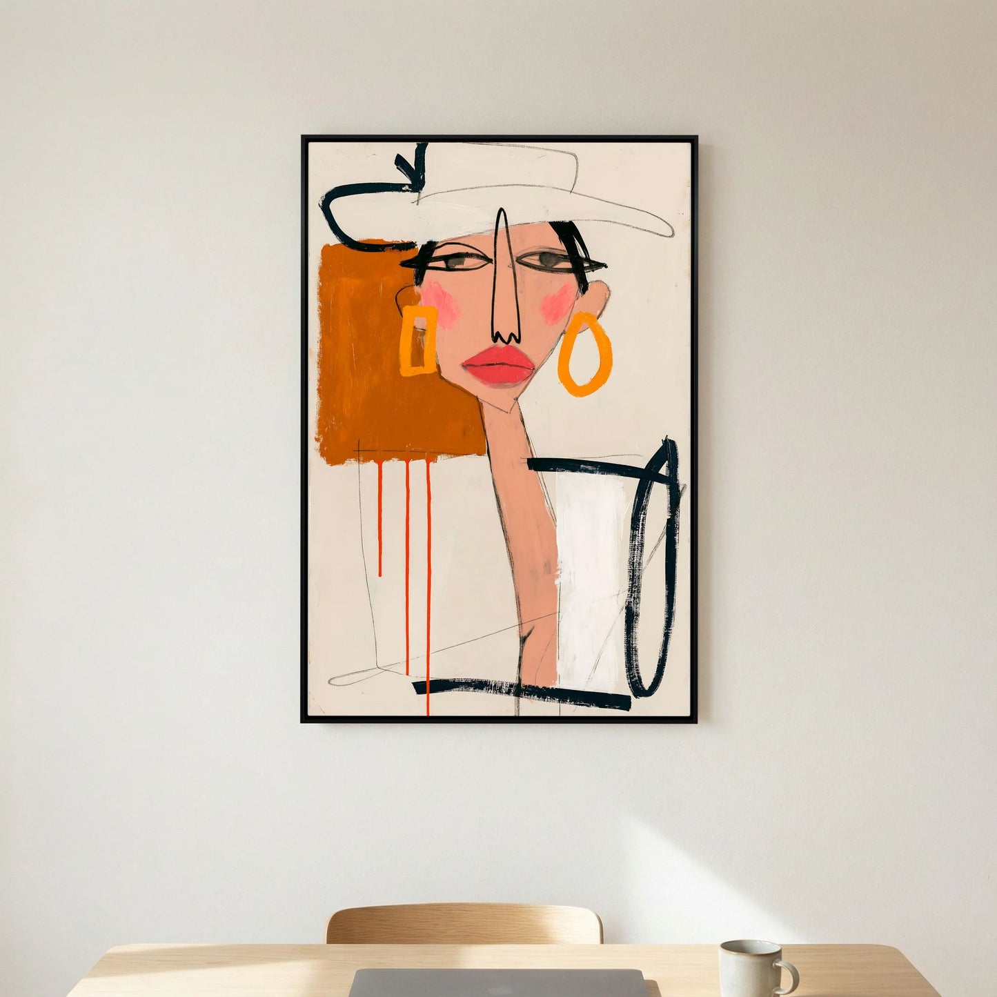 Chic Muse Abstract Portrait Art Print