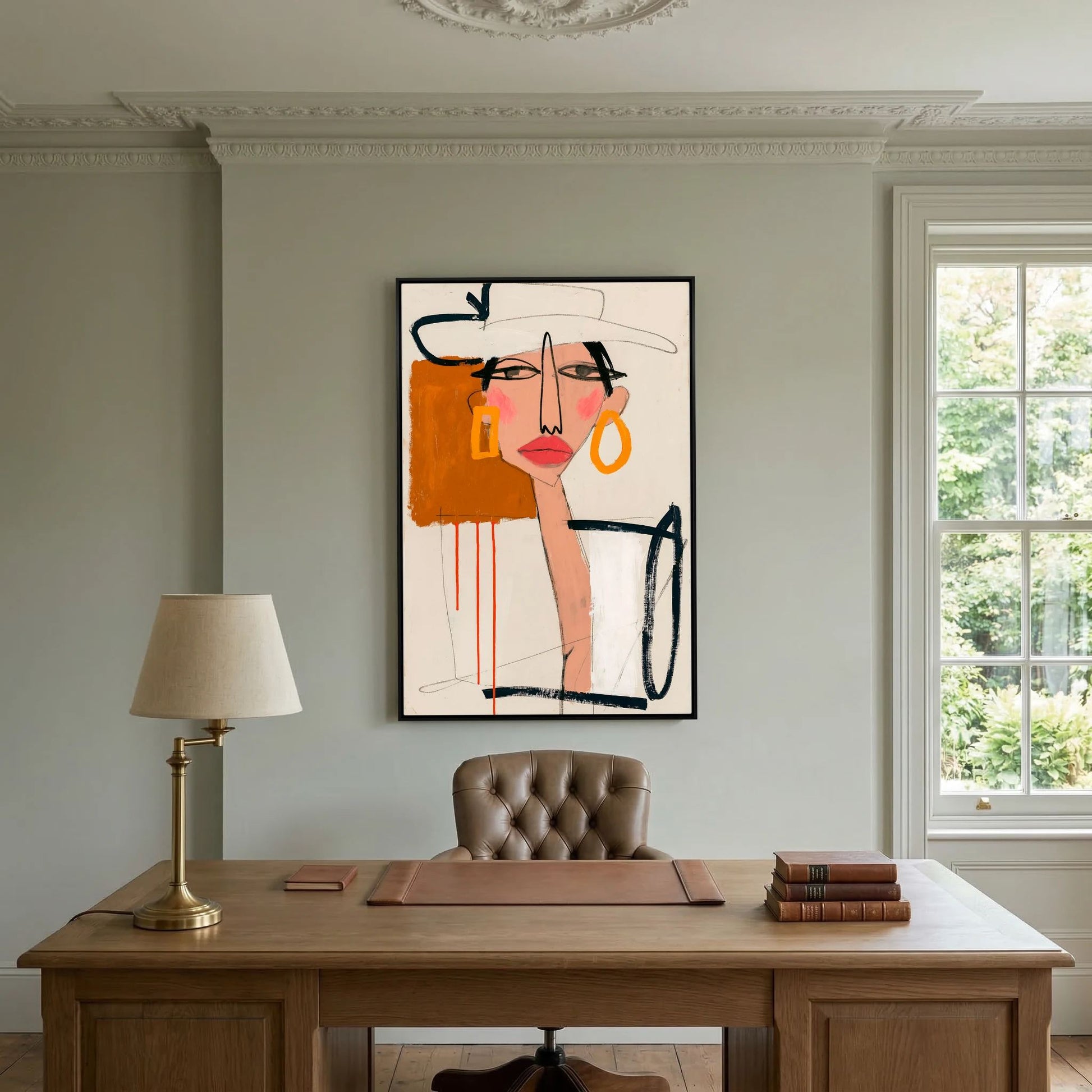 Chic Muse Abstract Portrait Art Print