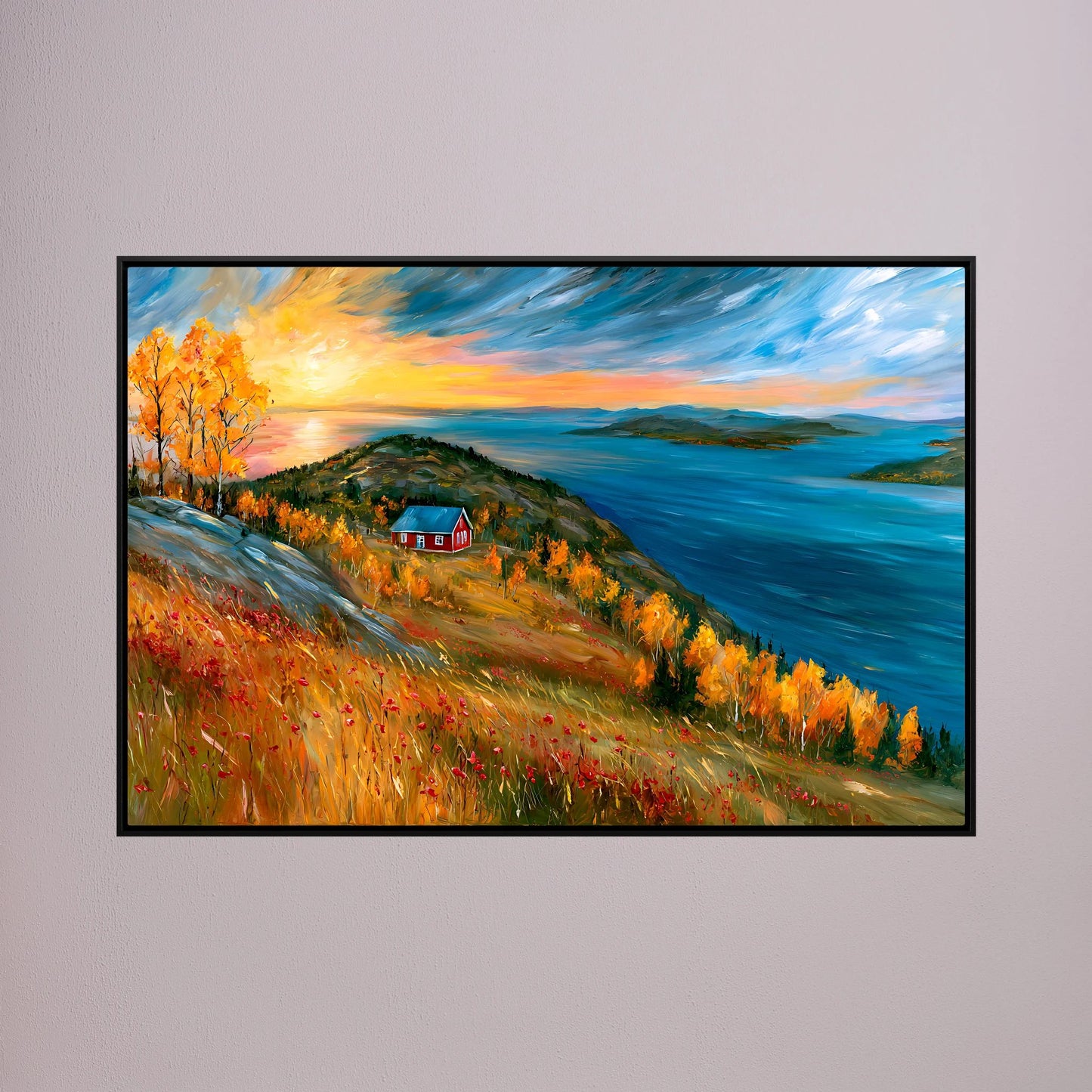 Autumn Serenity Over the Fjord