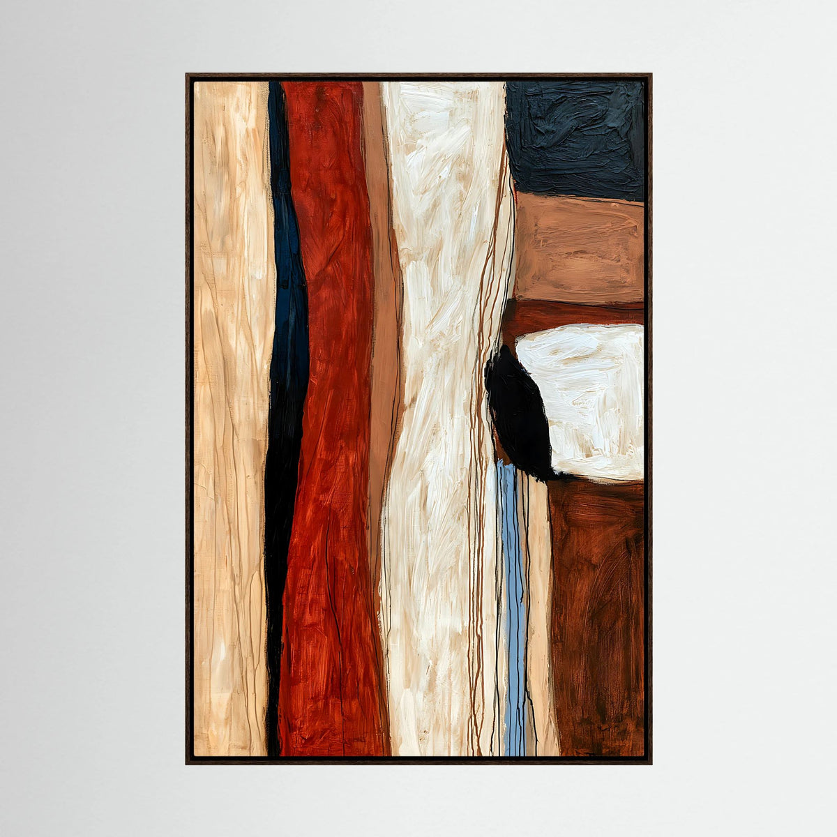 Abstract Earth Tones Color Block – Modern Impasto Fine Art