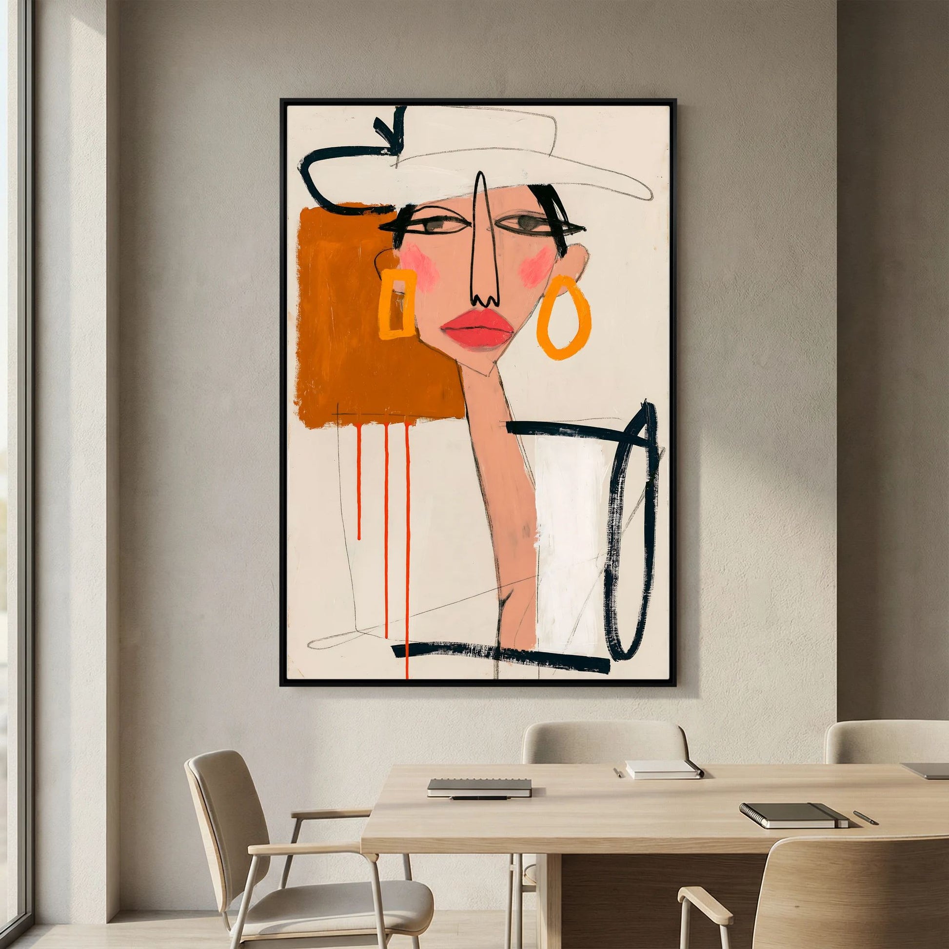 Chic Muse Abstract Portrait Art Print
