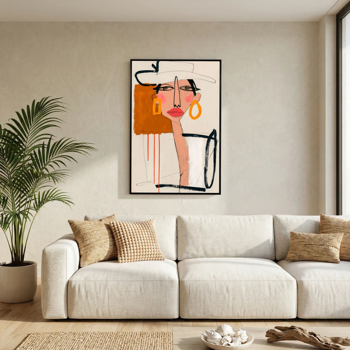 Chic Muse Abstract Portrait Art Print