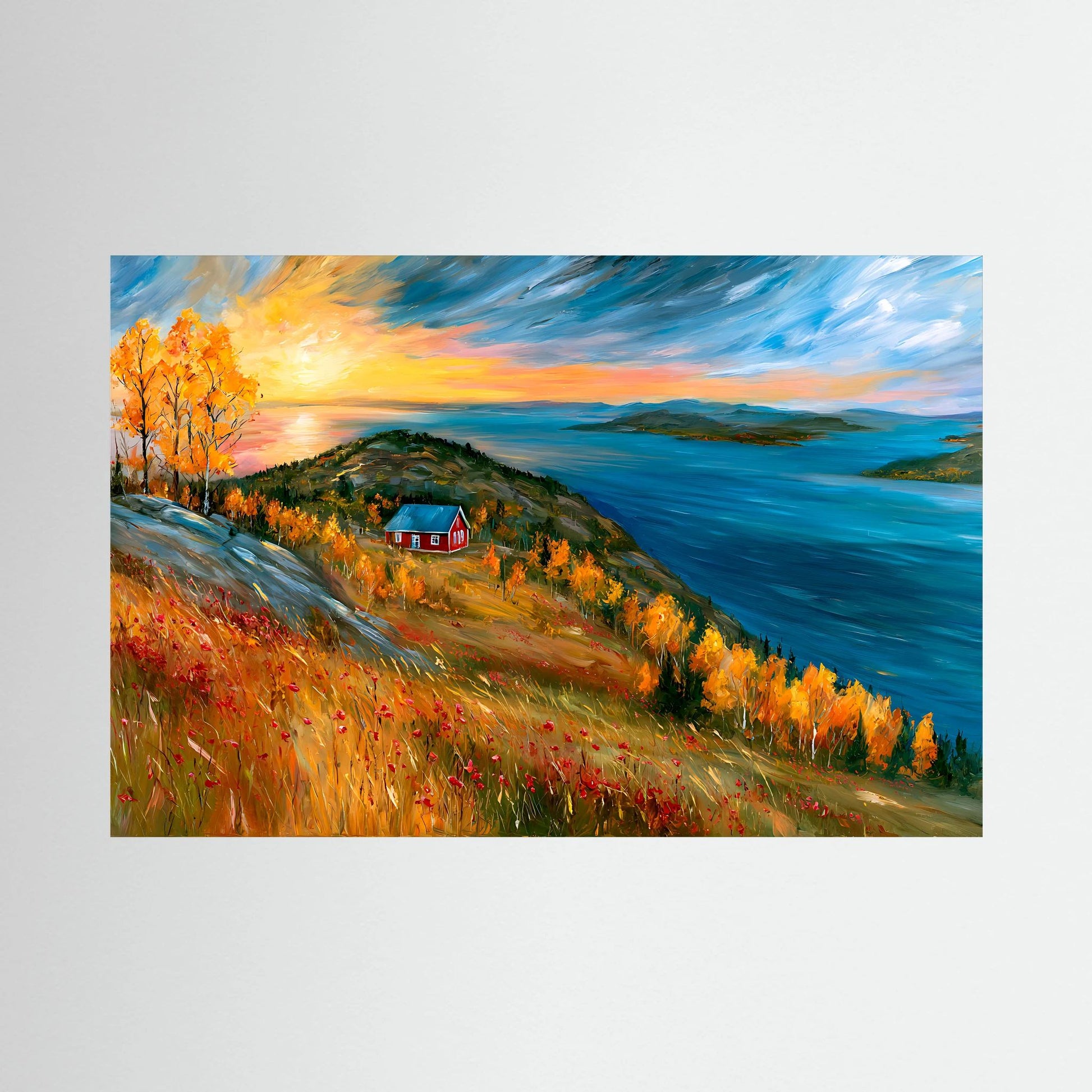 Autumn Serenity Over the Fjord