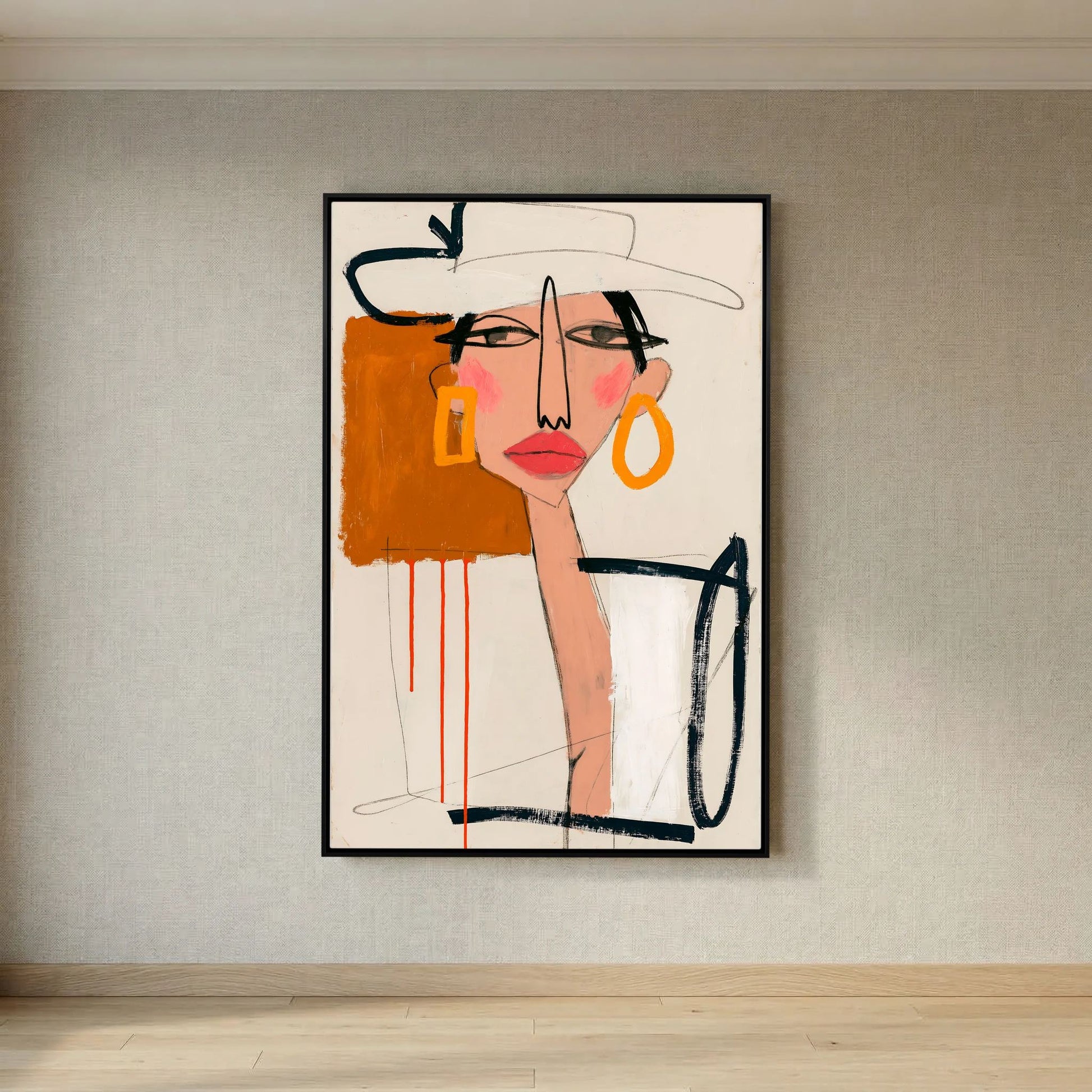 Chic Muse Abstract Portrait Art Print