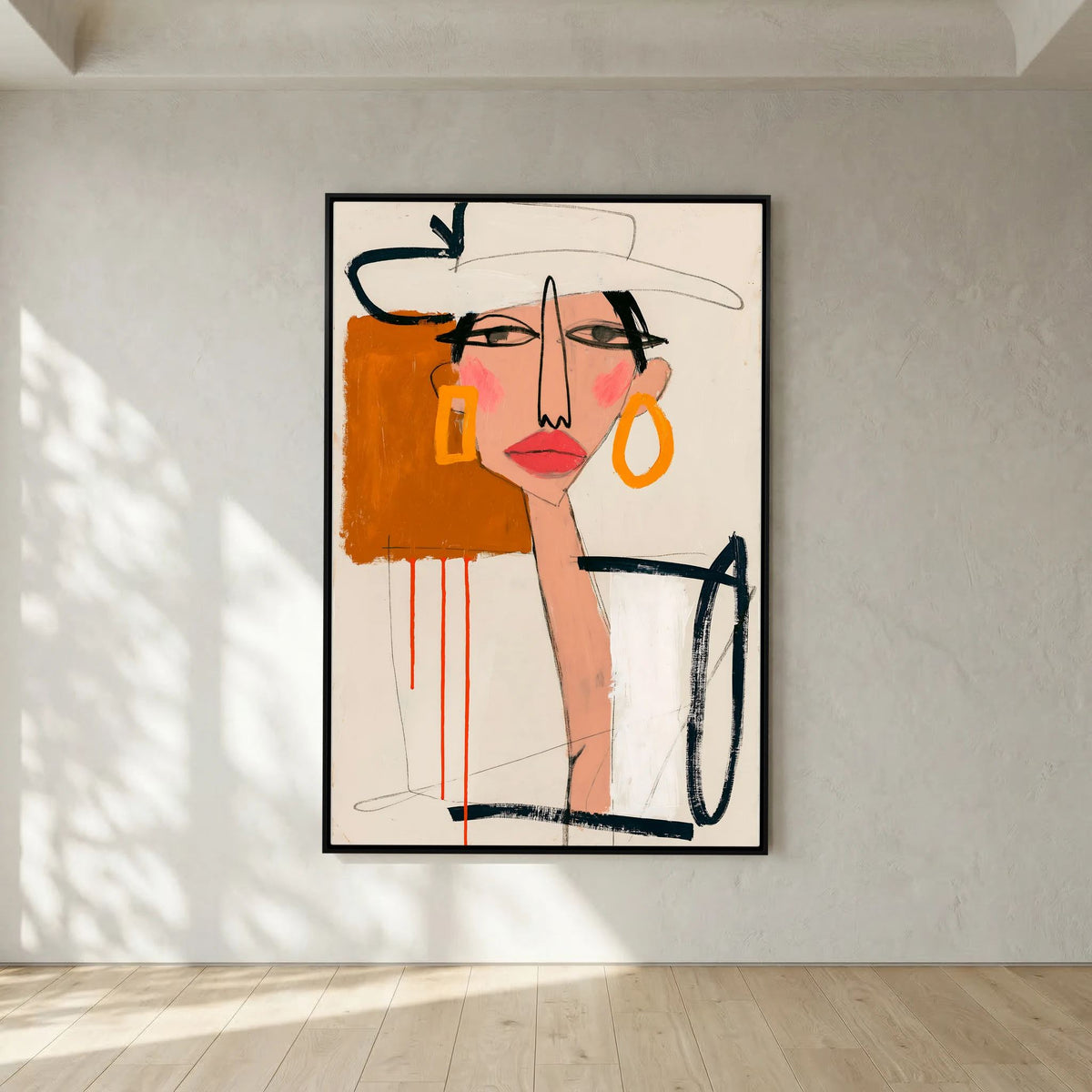 Chic Muse Abstract Portrait Art Print