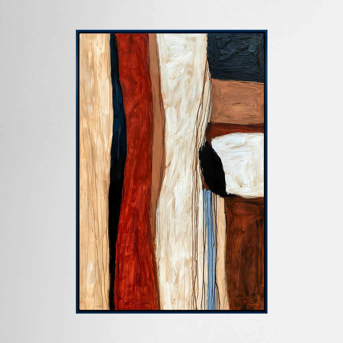 Abstract Earth Tones Color Block – Modern Impasto Fine Art