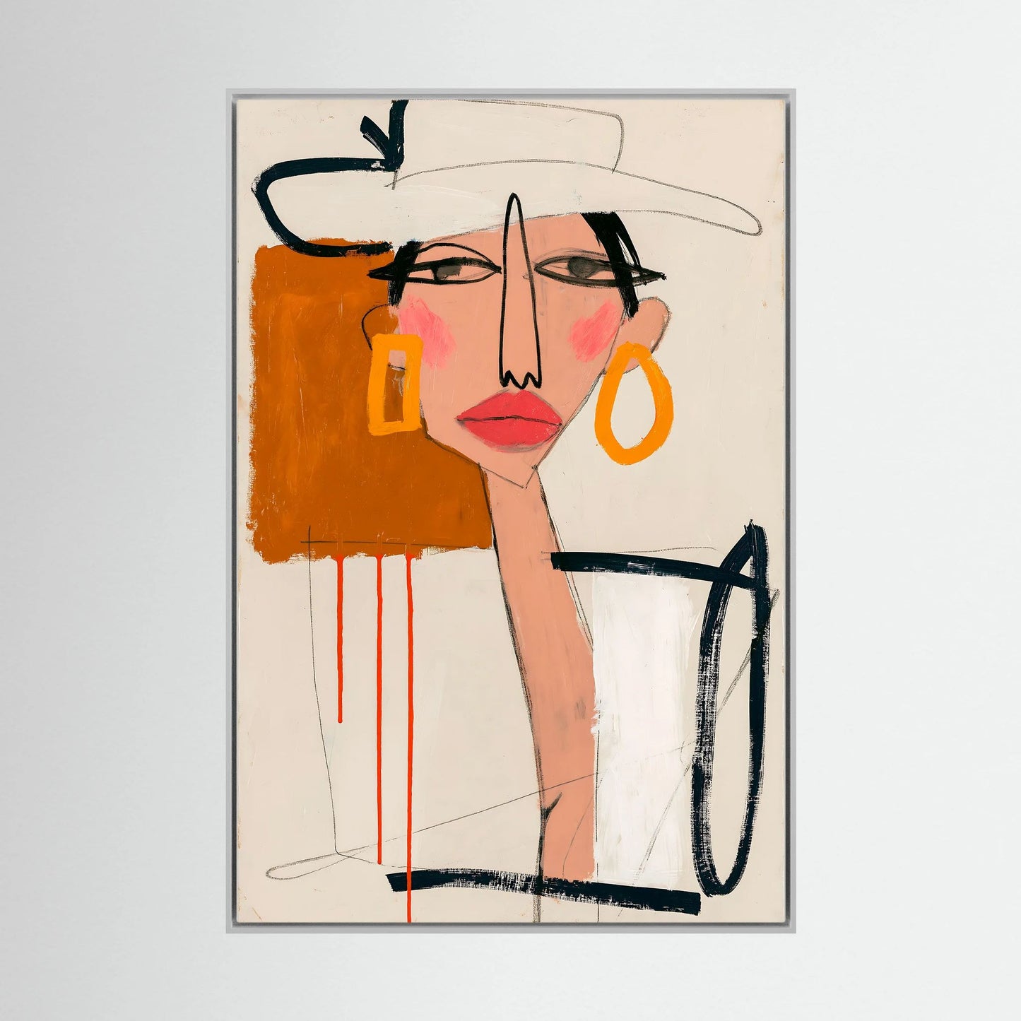 Chic Muse Abstract Portrait Art Print