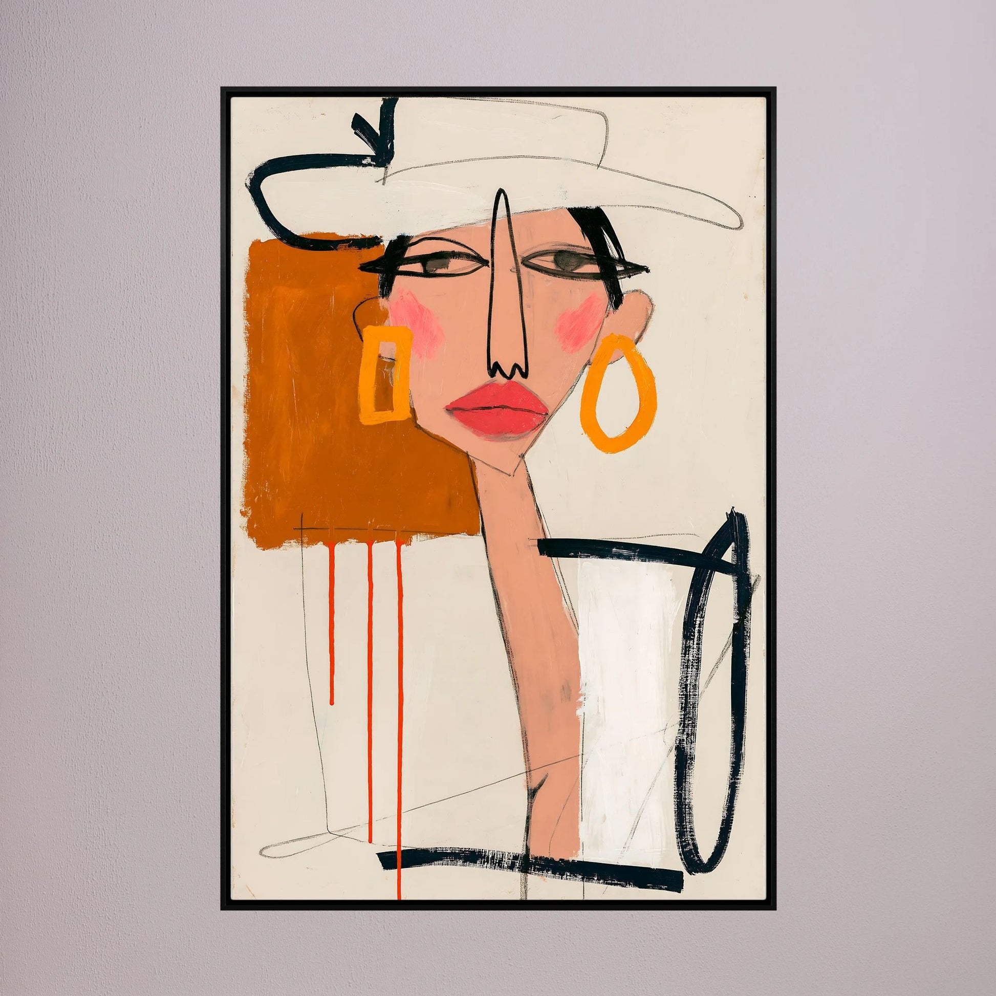 Chic Muse Abstract Portrait Art Print