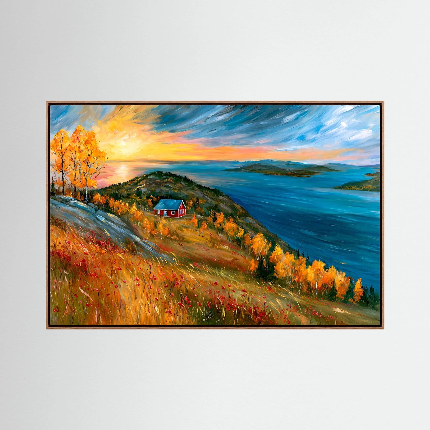 Autumn Serenity Over the Fjord