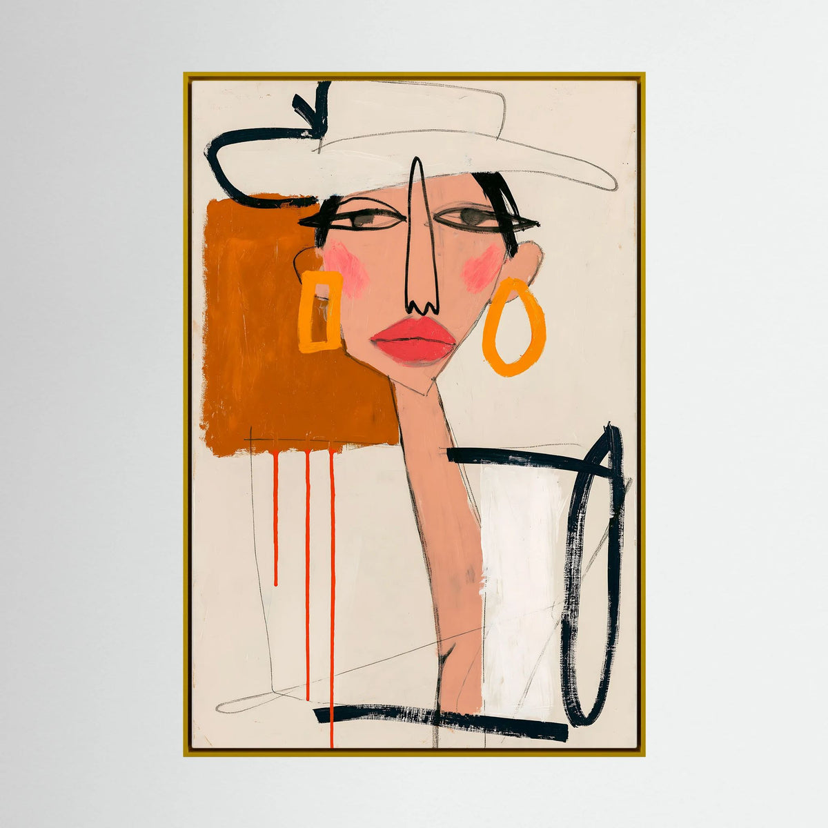 Chic Muse Abstract Portrait Art Print