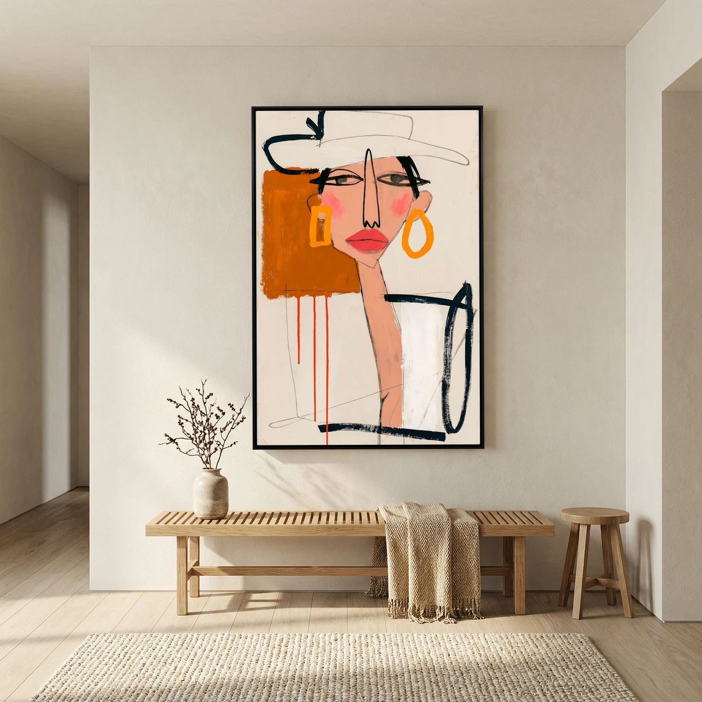 Chic Muse Abstract Portrait Art Print